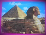 HOPCT 6789 MARELE SFINX SI PIRAMIDA LUI CHEOPS-GIZA -EGIPT -AFRICA-NECIRCULATA, Printata