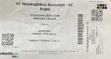 Bilet Metaloglobus Bucuresti v FC Arges Pitesti 23.01.2026 Superliga