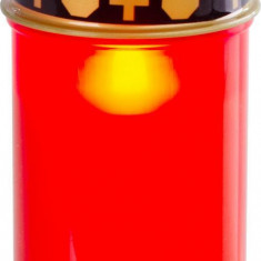 MagicHome TG-10, cu lumânare LED, pentru mormânt, roșu, 12 cm, (2xAA inclus)