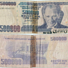 1998 , 500,000 turkish lira ( P-212a.1 ) - Turcia