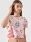 Tricou cu imprimeu pentru fete - multicolor, 4F Sportswear