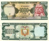 ECUADOR 1.000 sucres 1988 UNC!!!