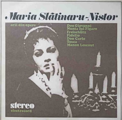 Disc vinil, LP. ARII DIN OPERE-MARIA SLATINARU-NISTOR-239144 foto