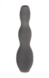Cumpara ieftin Vaza flori ceramica gri Svenna 10.5x32.5 cm