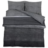 Cumpara ieftin Set cu husa de pilota, gri inchis, 220x240 cm, bumbac