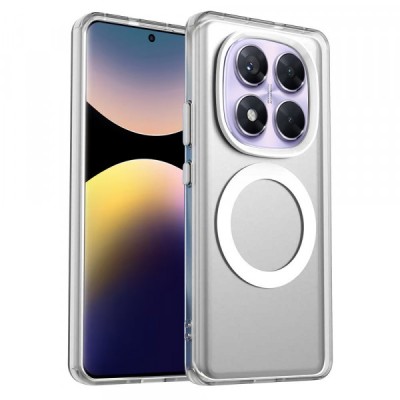 Husa MagSafe pentru Xiaomi Poco X7 / Redmi Note 14 Pro 5G, Techsuit, CandyCase, Alba foto