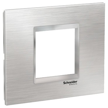 Rama Ornament 2M inox Schneider Eazy Styl argintiu crom LMR7762038 foto