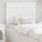 vidaXL Tăblie cap cu headboard Alb 90 cm Lemn compozit 887481
