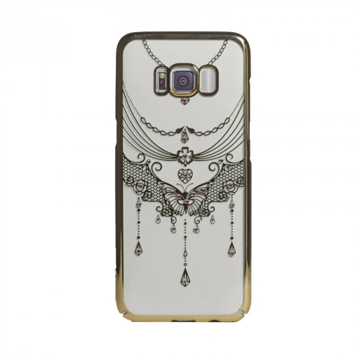 Husa hard fashion Samsung Galaxy S8 Contakt Gold Butterfly