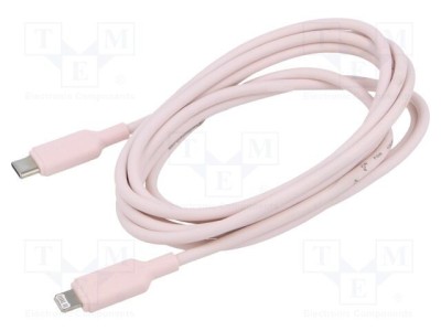 Cablu Apple Lightning la USB-C VENTION 2m roz nichelat PVC foto