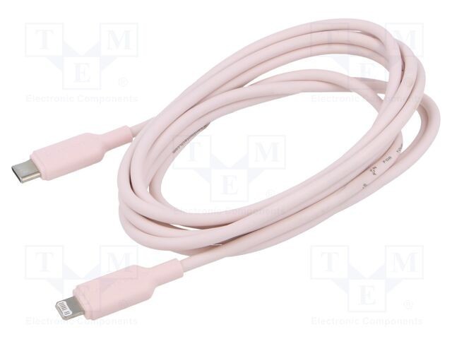 Cablu Apple Lightning la USB-C VENTION 2m roz nichelat PVC