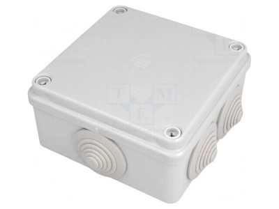 Cutie de conexiuni IP65 100x100x50mm gri foto