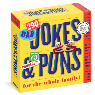290 Bad Jokes &amp;amp; 75 Punderful Puns Page-A-Day Calendar 2024 foto