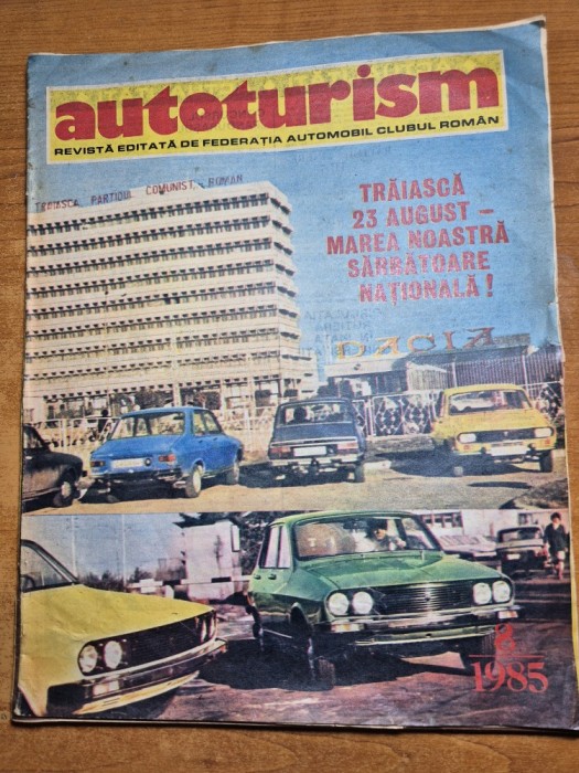 revista autoturism august 1985 - karting