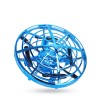 Mini Drona OZN Albastra cu Control Gestual, Senzori Obstacole, Autonomie 12 min, LED, Plastic, 5-99 ani