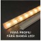 Ecran transparent pentru profil aluminiu banda LED 2m Phenom Lighting