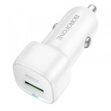 Incarcator Auto Borofone BZ34B Cloud, 20W, 3A, 1 x USB-A - 1 x USB-C, Alb