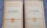 Don Quijote de la Mancha, Cervantes, doua volume, 1965, 680+680 pagini