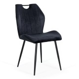 Scaun living BUC204, catifea, structura metalica, ergonomic, spatar cu maner, 120 kg