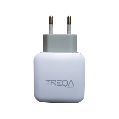 Incarcator Telefon,Tableta Cu 2 USB-uri , 2.4 A , Fast Charging , Premium Quality , Alb foto