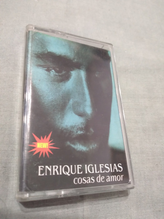 CASETA AUDIO ENRIQUE IGLESIAS - COSAS DE AMOR ORIGINALA RARA!!