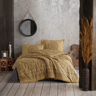 Lenjerie de pat ranforce clasy king size (merit) foto