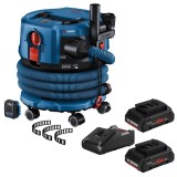 Bosch GAS 18V-12 MC + ProCORE + GAL 18V-40 - Aspirator 140 mbar accesorii + Set 2 acumulatori si incarcator Li-Ion 18 V 4 Ah
