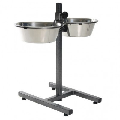 Stand cu boluri din inox - 60cm/2x4.5l foto