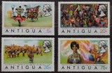 BC99, Antigua 1973 si 1977, 1 serie+1 bloc, folclor, traditii, carnaval (2 poze)