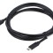 Cablu USB 3.1 USB C aurit 1,8m negru