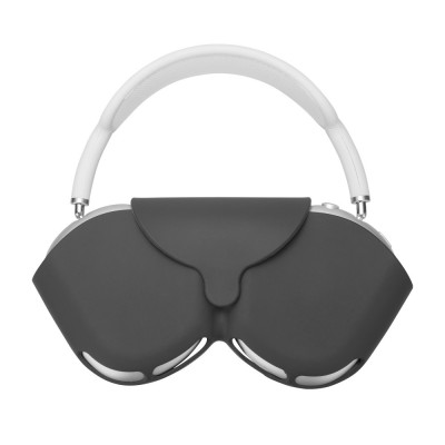 Husa kwmobile pentru Apple Airpods Max, Silicon, Negru, 59791.01 foto