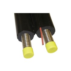 Teava flexibila de inox pt instalatii solare tur/retur, DN16, izolat, cu cablu senzor, colac 20m, accesorii incluse