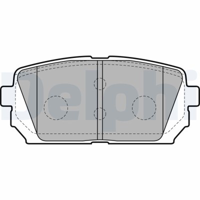DELPHI LP2051 set placute frana,frana disc foto