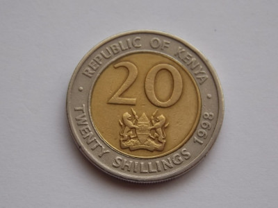 20 SHILLINGS 1998 KENYA foto