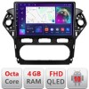 Navigatie Ford Mondeo 2010-2014 B-MONDEO-CLIMA Android Ecran QLED octa core 4+64 carplay android auto KIT-MONDEO-CLIMA+EDT-E310V3 CarStore Technology