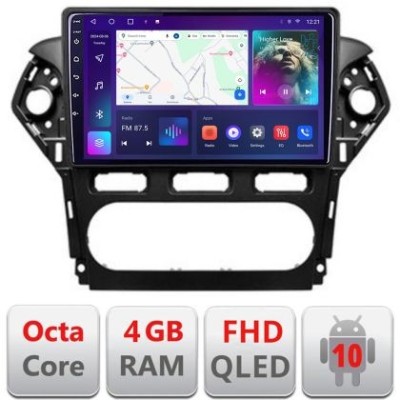 Navigatie Ford Mondeo 2010-2014 B-MONDEO-CLIMA Android Ecran QLED octa core 4+64 carplay android auto KIT-MONDEO-CLIMA+EDT-E310V3 CarStore Technology foto