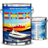 Pachet Vopsea Poliuretanica Emex Albastru 20 Kg + Intaritor 4Kg pentru Yachturi si Ambarcatiuni - Rezistenta Apa Sarata/Dulce, Mediu Marin