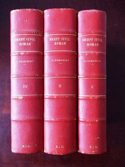 HAMANGIU , ROSETTI BALANESCU - TRATAT DE DREPT CIVIL ROMAN - 3 VOLUME - 1928, 2e foto