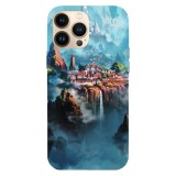 Husa compatibila cu Apple iPhone 13 Mini model City of dreams, Silicon, TPU, Viceversa, Transparent, Carcasa