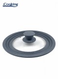 CAPAC STICLA CU MARGINE DIN SILICON AJUSTABILA PE 3 DIMENSIUNI, Heinner
