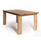 Masa TRADIX din lemn masiv de stejar 160x90 cm pentru living culoare natur