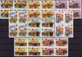 RO 1990 LP 1242 &quot;Revolutia Populara din Romania &quot;, serie de 8 v. bloc de 4 , MNH