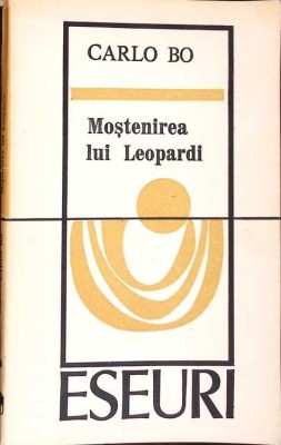MOSTENIREA LUI LEOPARDI-CARLO BO-273883 foto
