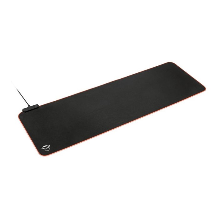 Mouse pad Trust, 930 x 300 mm, iluminare RGB, textil, baza cauciucata, Negru