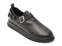 Pantofi IMAGE negri, 3432626, din piele naturala