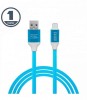 Cablu de date si incarcare USB Type C invelis siliconic 1m 2.1A, Delight