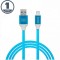 Cablu de date si incarcare USB Type C invelis siliconic 1m 2.1A
