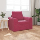VidaXL Sofa Pat 2 &icirc;n 1 Roșu Vin 98x71x83 cm Catifea
