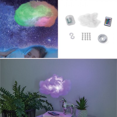 Veioză LED DIY, Multicolor, 16 Culori, Efecte Diverse, Telecomandă Inclusă foto