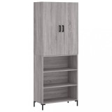 Cumpara ieftin Dulap inalt, gri sonoma, 69,5x34x180 cm, lemn compozit